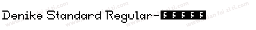 Denike Standard Regular字体转换